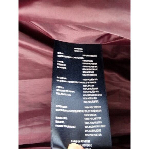 Tommy Hilfiger Women's Jacket Size Small Blue Puffer Puffy Faux Fur Hood Coat - Picture 11 of 13